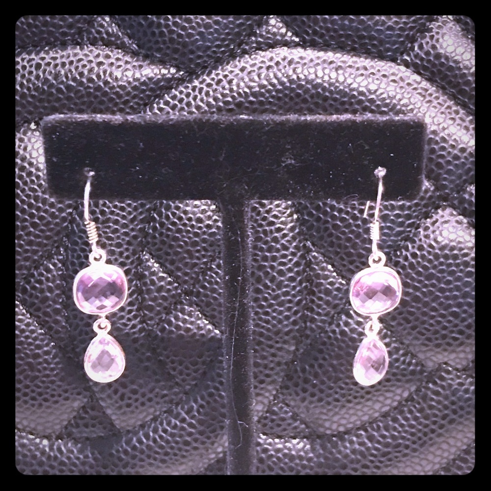 Sterling Silver and Amethyst Earrings